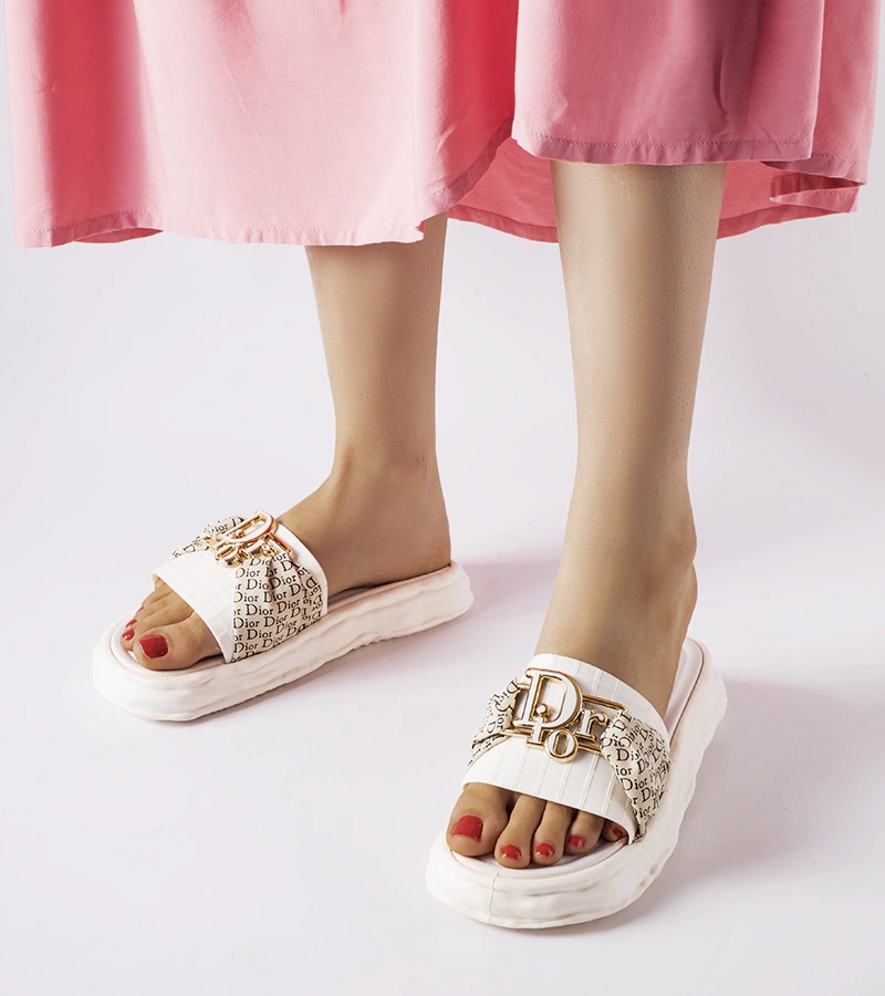 Bílé gumové žabky 986 WHITE