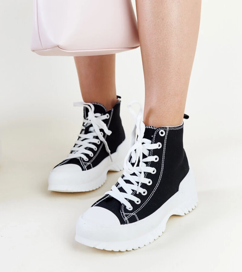 Černé kotníkové tenisky Ronchis