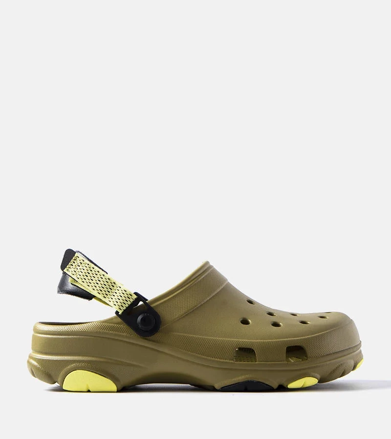 Zelené perforované žabky Crocs