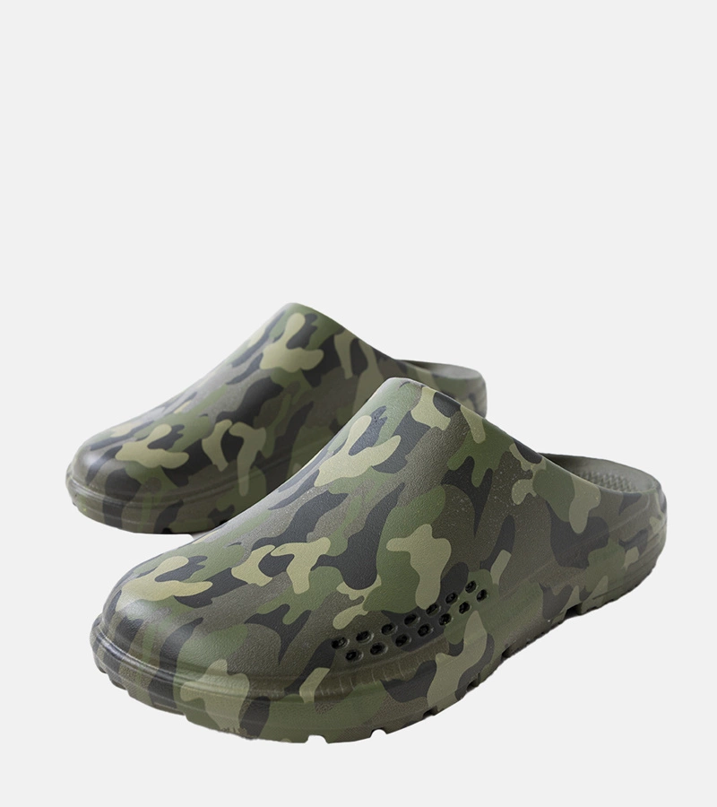 Zelené pánské pantofle uzavřené Arnos