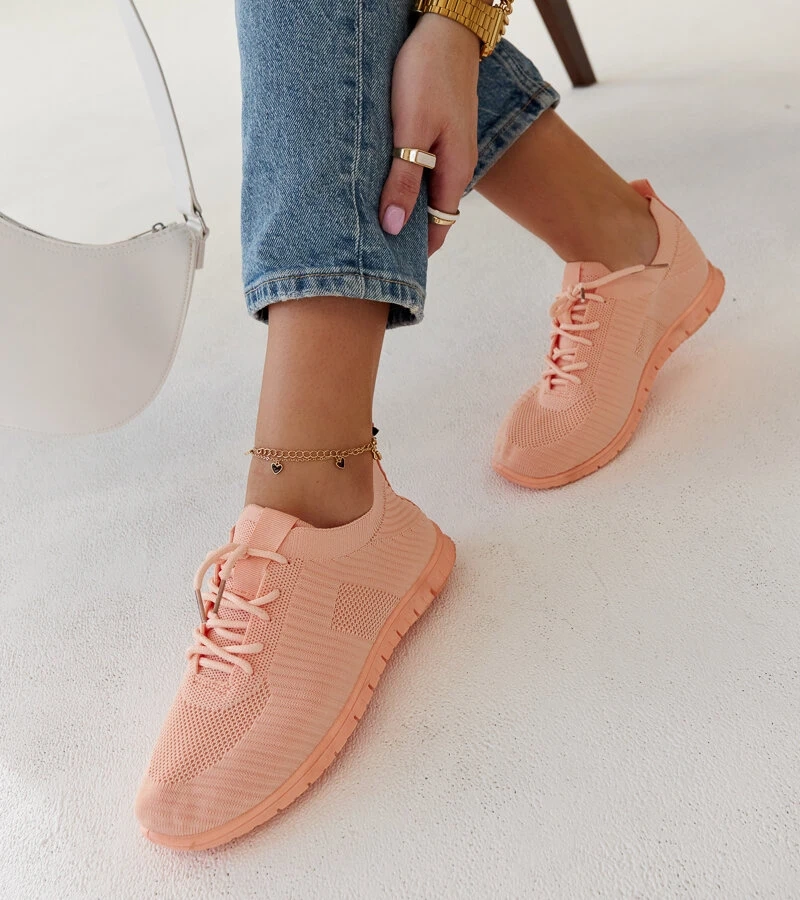 Růžové textilní tenisky Erminio