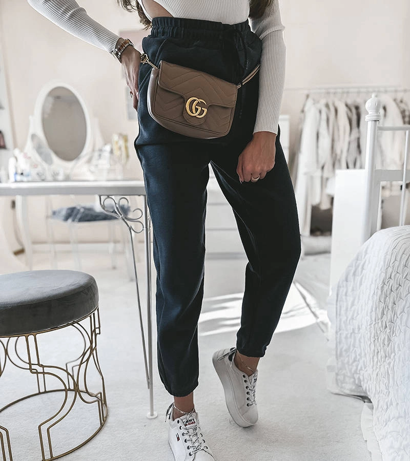 Šedé zateplené teplákové kalhoty Cozy