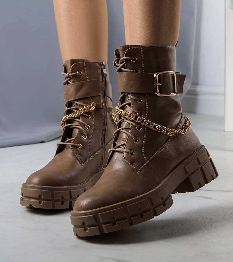 Béžová boty zateplená Cerrelli