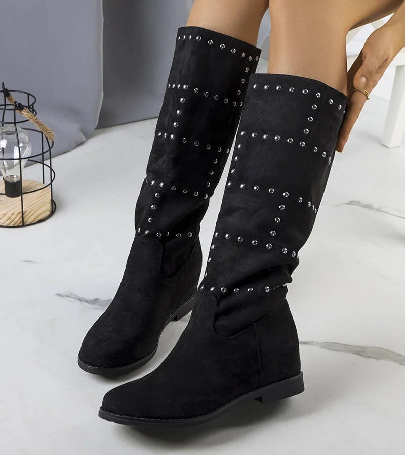 Černé boty na platformě Mercato