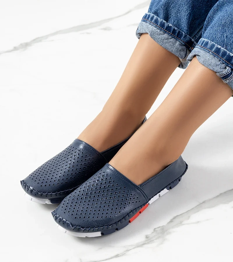 Námořnicky modré mokasíny Piron