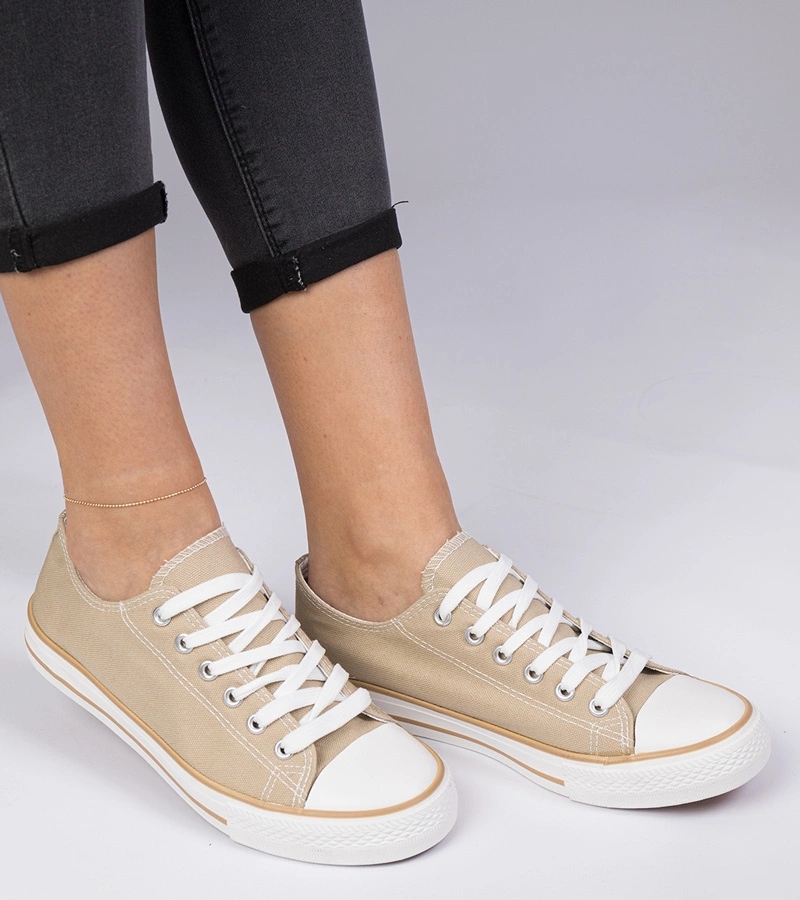 Béžové klasické dámské tenisky Menfis