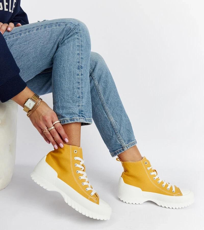 Žluté kotníkové tenisky Ronchis