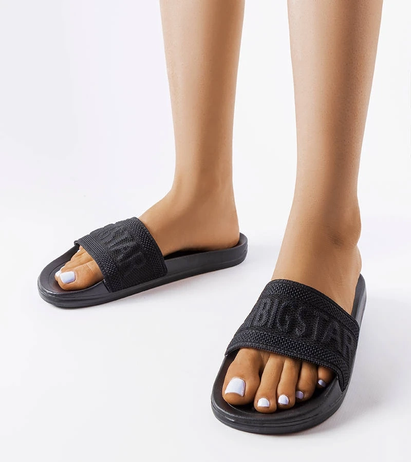 Černé žabky Big Star LL274A158