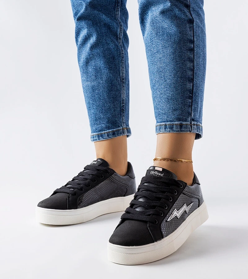 Černé tenisky Vernadeau