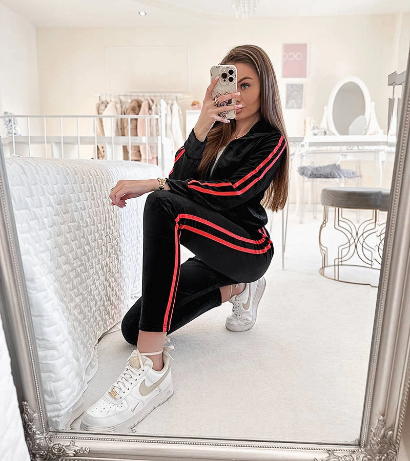 Mandis oranžová pruhovaná sada