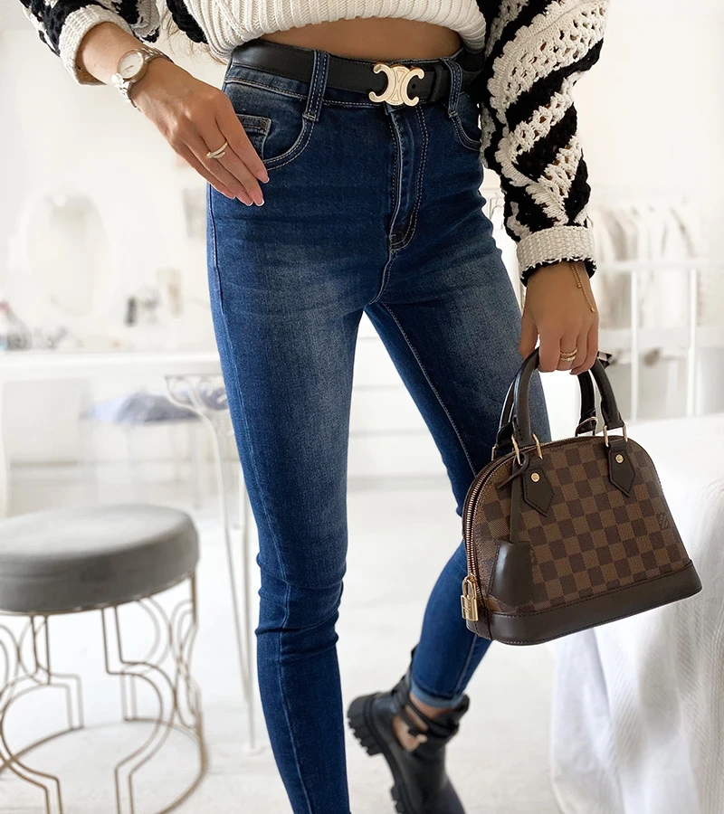 Námořnicky modré džíny Mineo