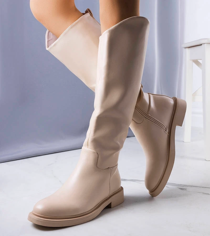 Béžové zateplené boty Prinio