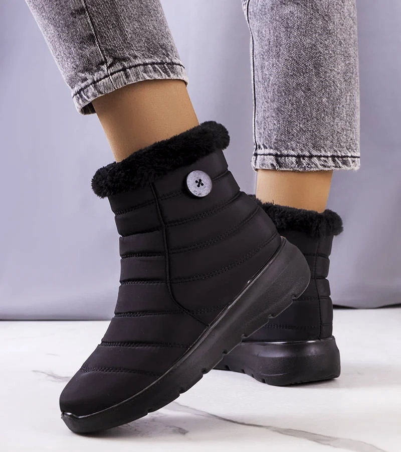 Černé prošívané sněhule Reign