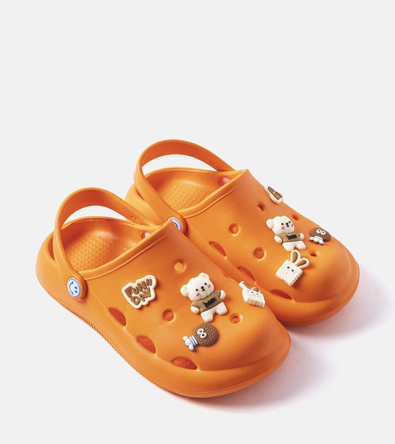 Oranžové žabky se zakrytým nosem Daviau