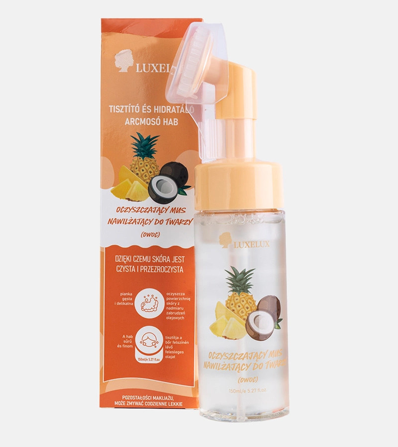 Čisticí a hydratační ovocná pěna na obličej Luxelux 150 ml