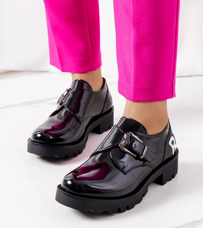 Černé boty Siddons na platformě