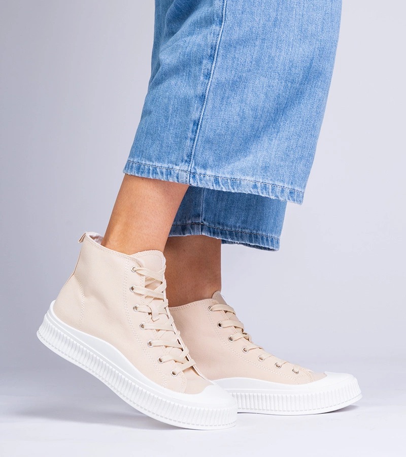 Béžové tenisky na platformě Guerrino