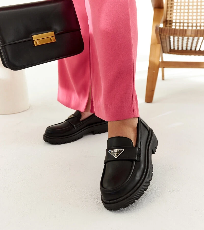 Černé mokasíny Teri