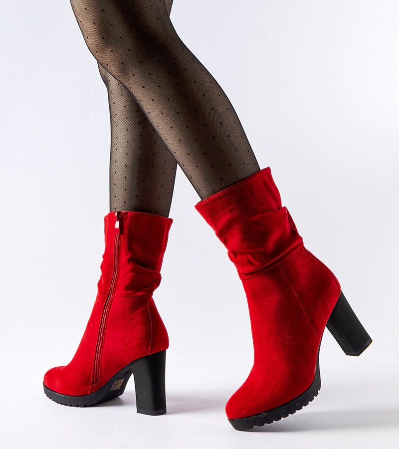 Červené podpatky Vigilio s podšívkou