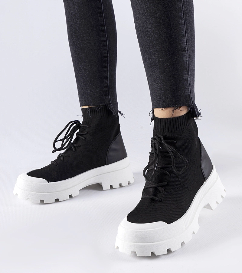 Černé vysoké tenisky Éric