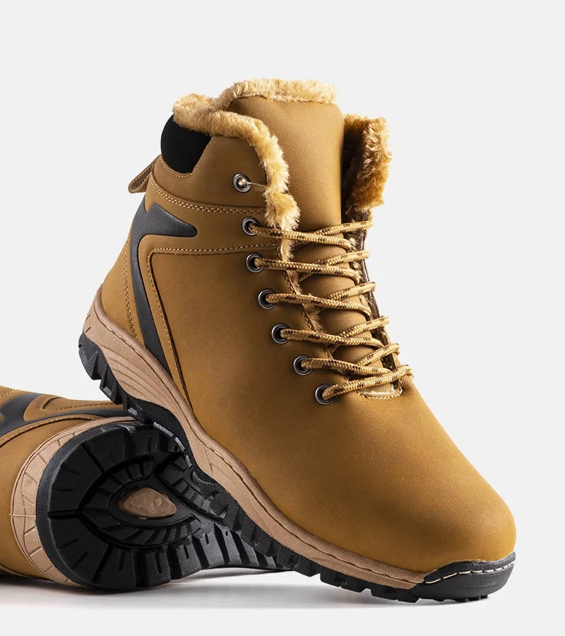 Hnědé zateplené pánské trekové boty Terrance