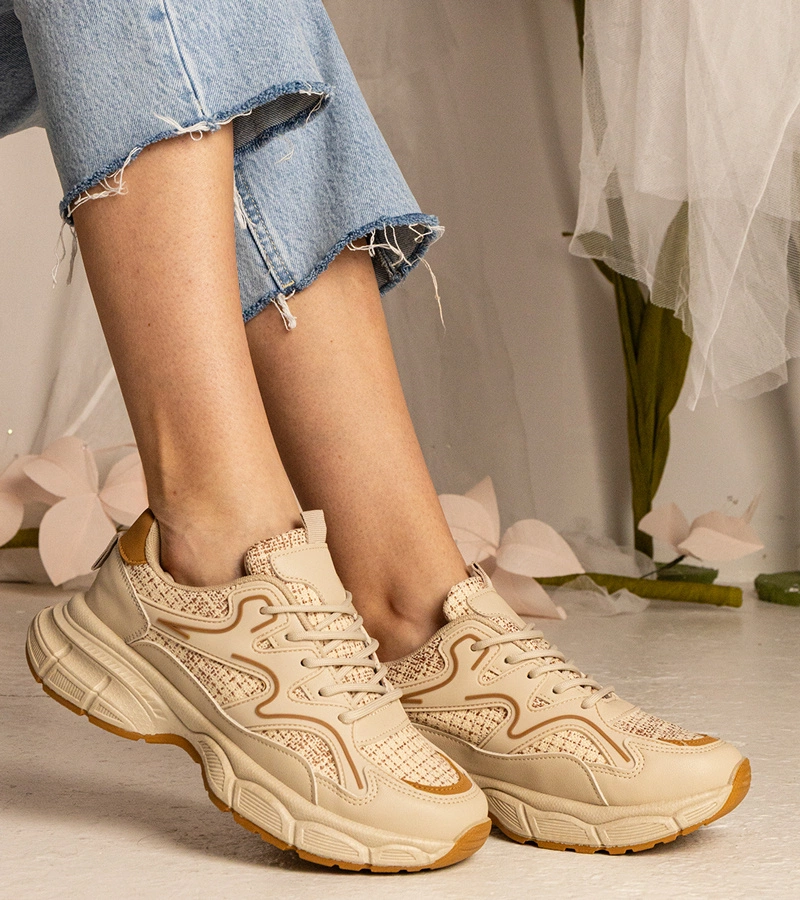 Béžové dámské sportovní tenisky Maurita