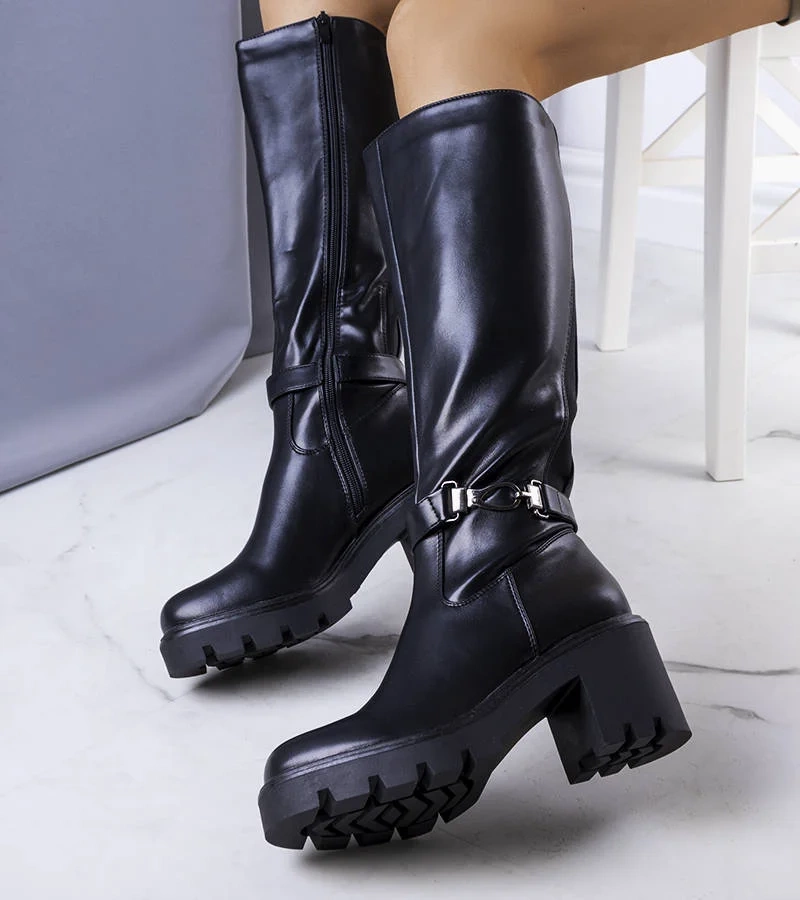 Černé zateplené boty Volto