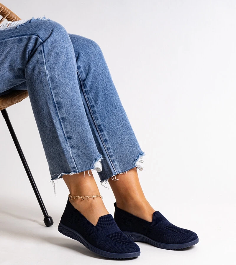 Granátové nástrčné tenisky Abadly