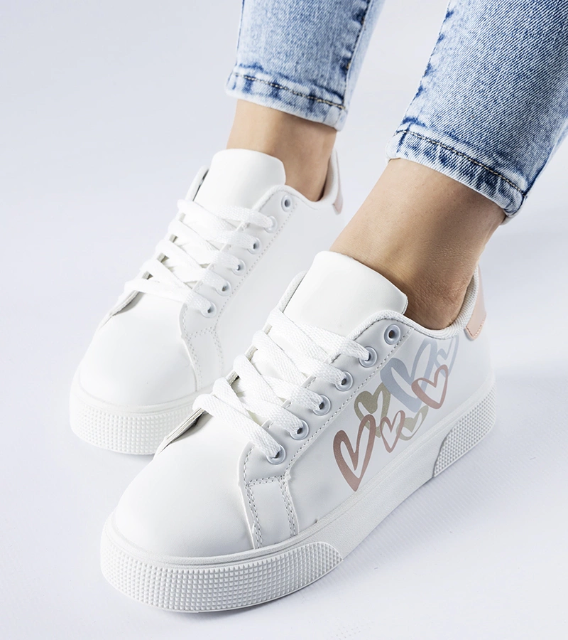 Bílé tenisky na platformě Montclair