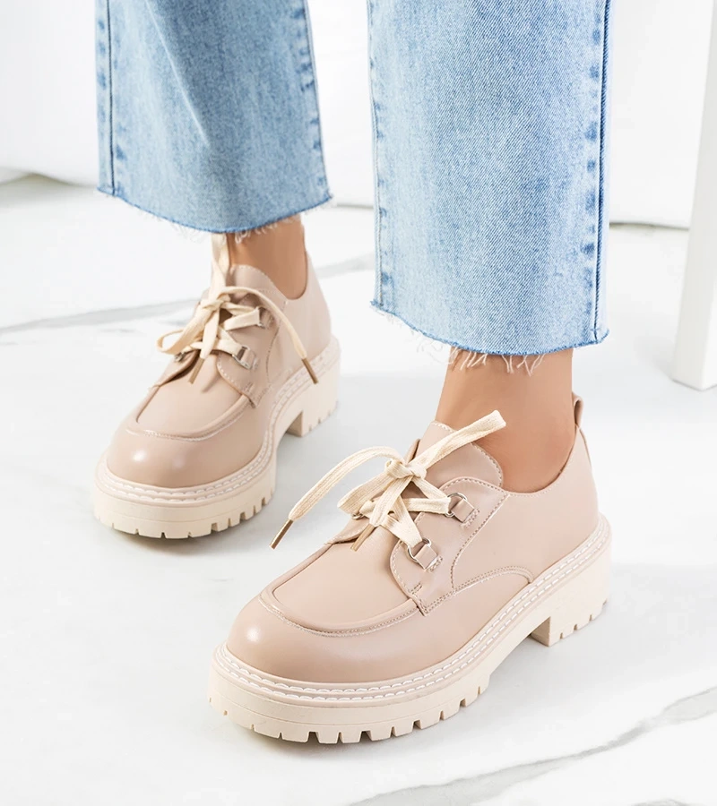 Béžové dámské polobotky Labour