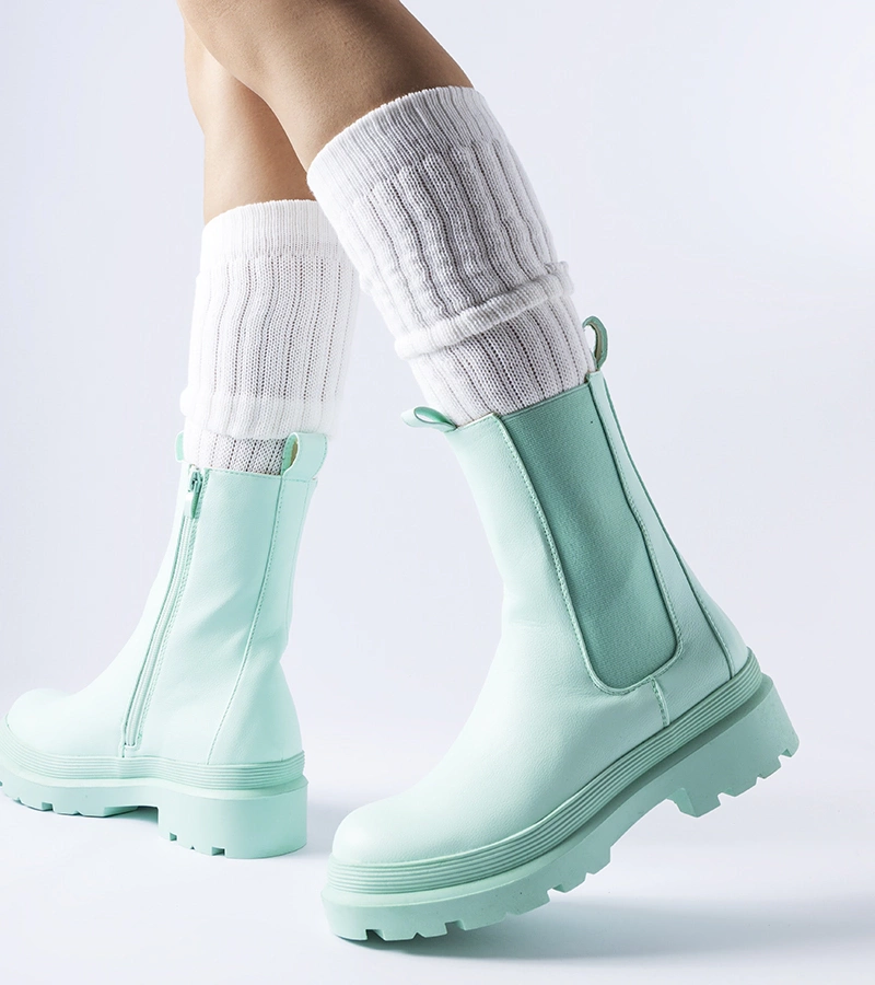 Světle zelené polobotky lehce podšité Bethesda