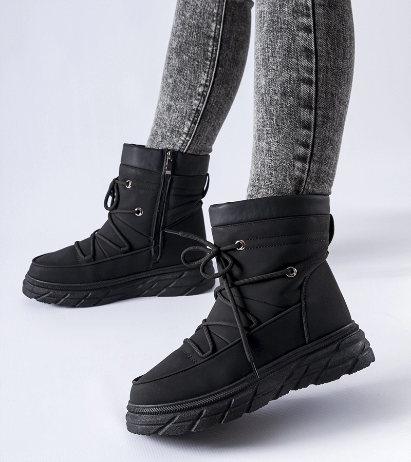 Černé matné zateplené sněhule Jamison