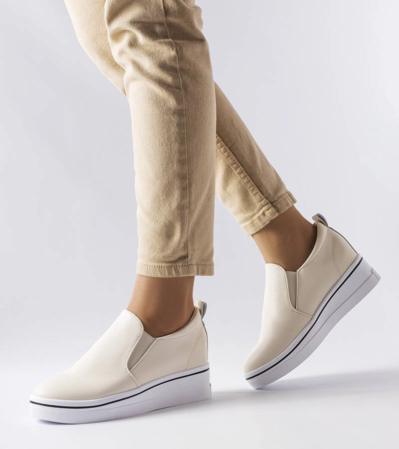 Béžové nazouvací tenisky Francoeur