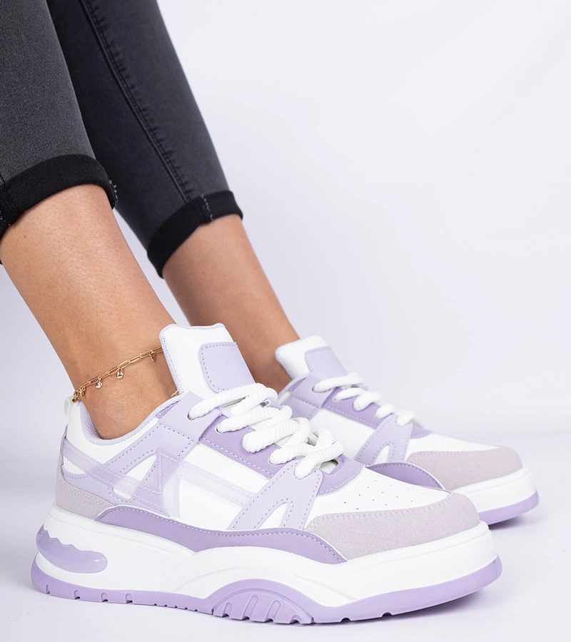 Fialové tenisky s tlustými tkaničkami Luciana