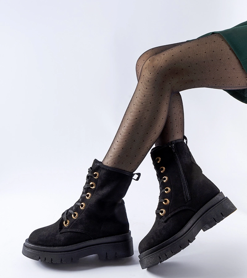 Černé zateplené workery Montella