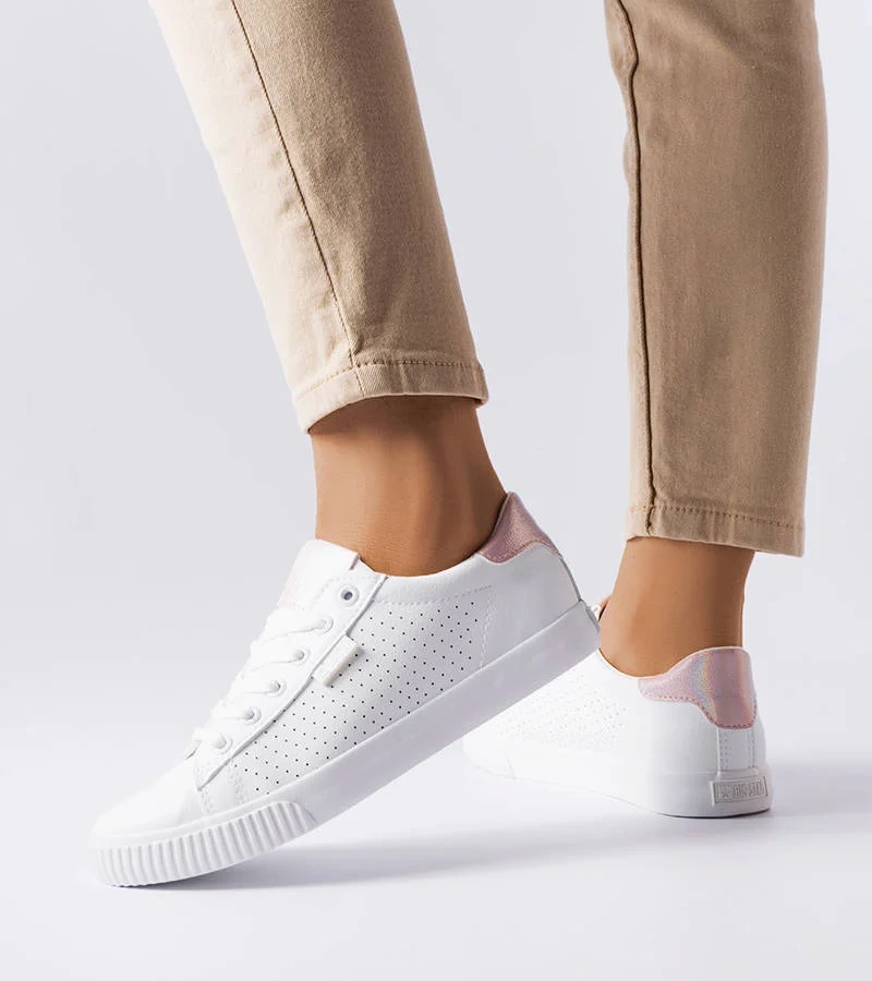 Bílé perforované tenisky Big Star HH274073