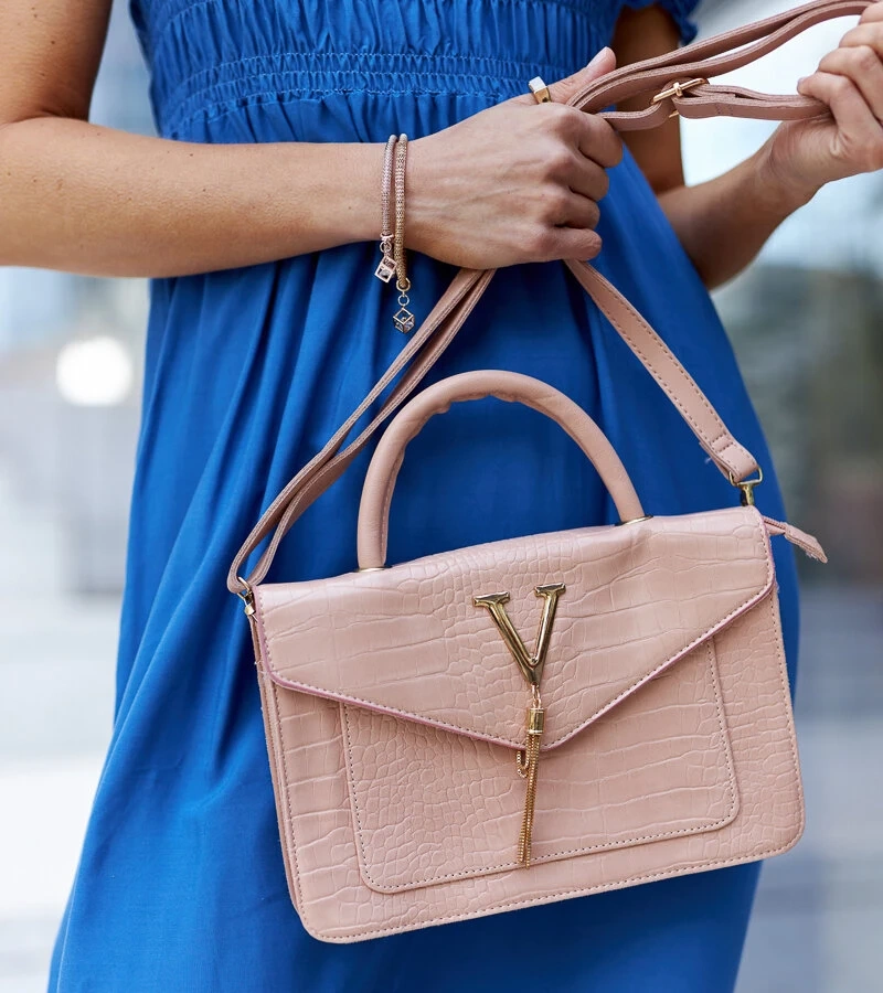 Kabelka přes rameno s krokodýlím motivem Barsa