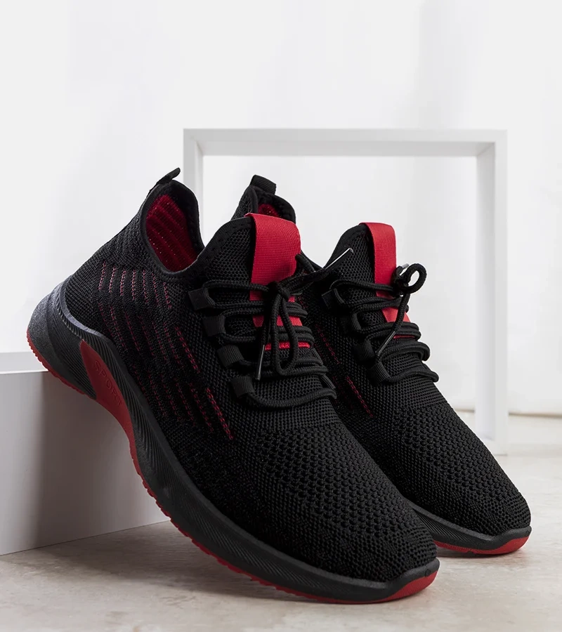 Černočervené sportovní tenisky Brownle