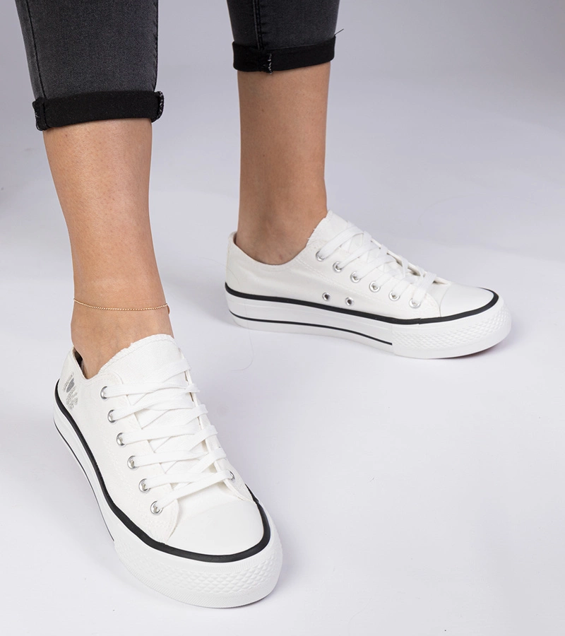 Bílé klasické dámské tenisky Ellana