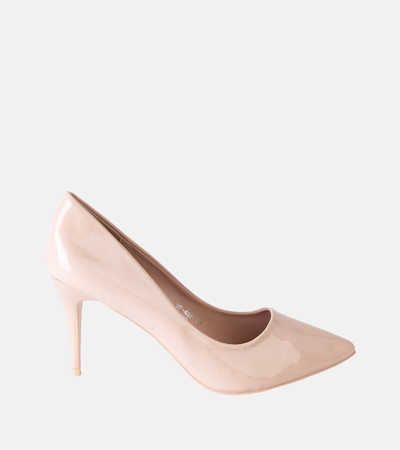 Bežové lakované podpatky Greece