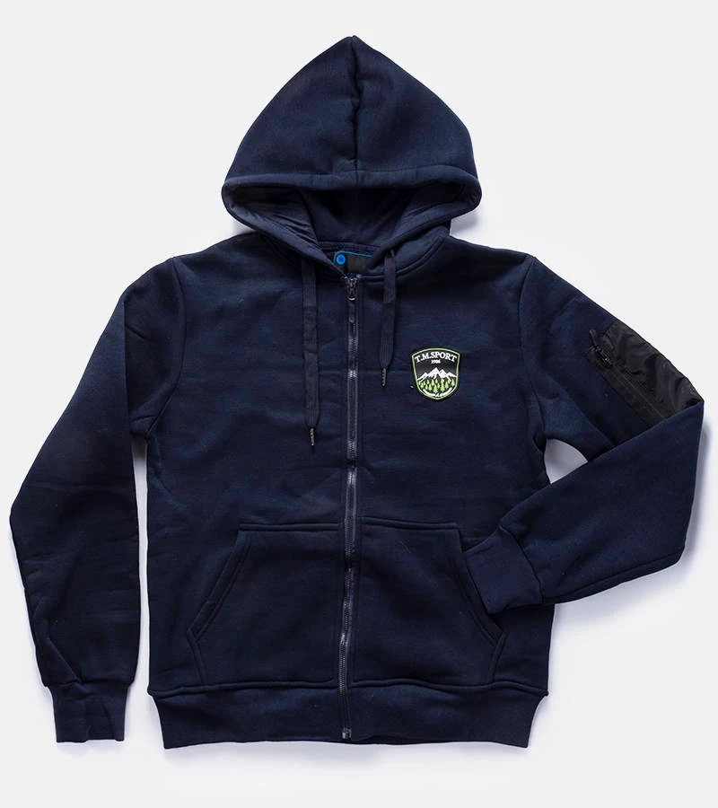 Pánská tmavě modrá mikina s kapucí Labrosse