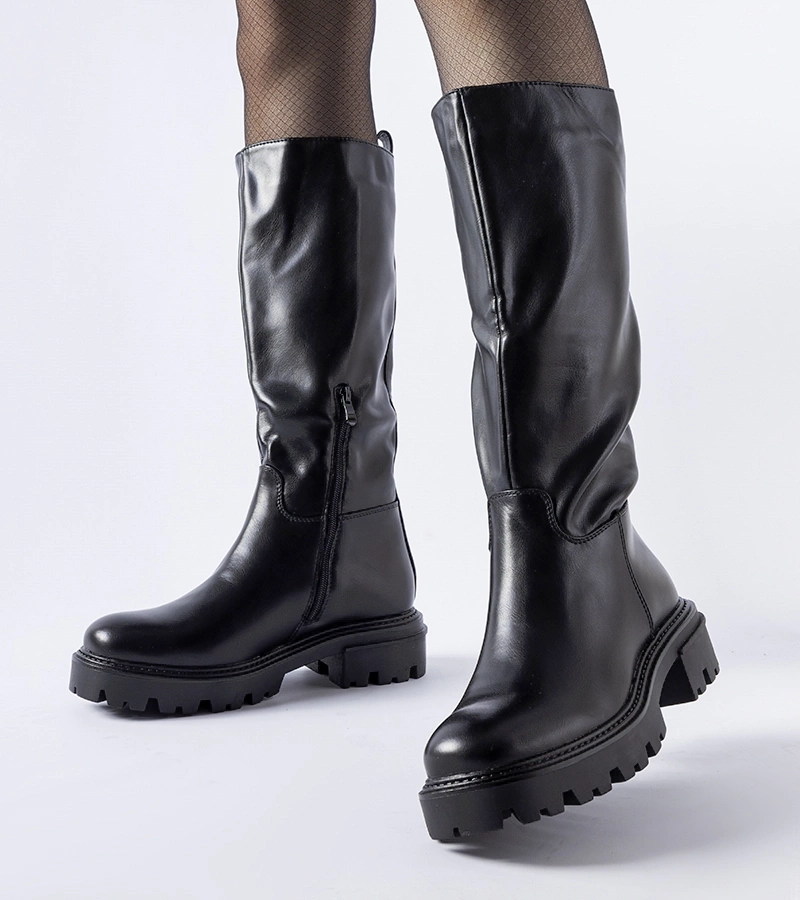 Černé zateplené kozačky Jayden 2177 BLACK