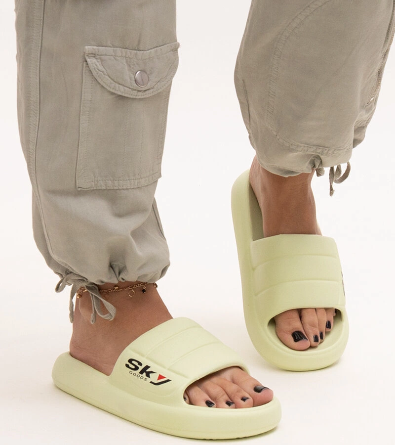 Zelené pěnové pantofle Ciarsa