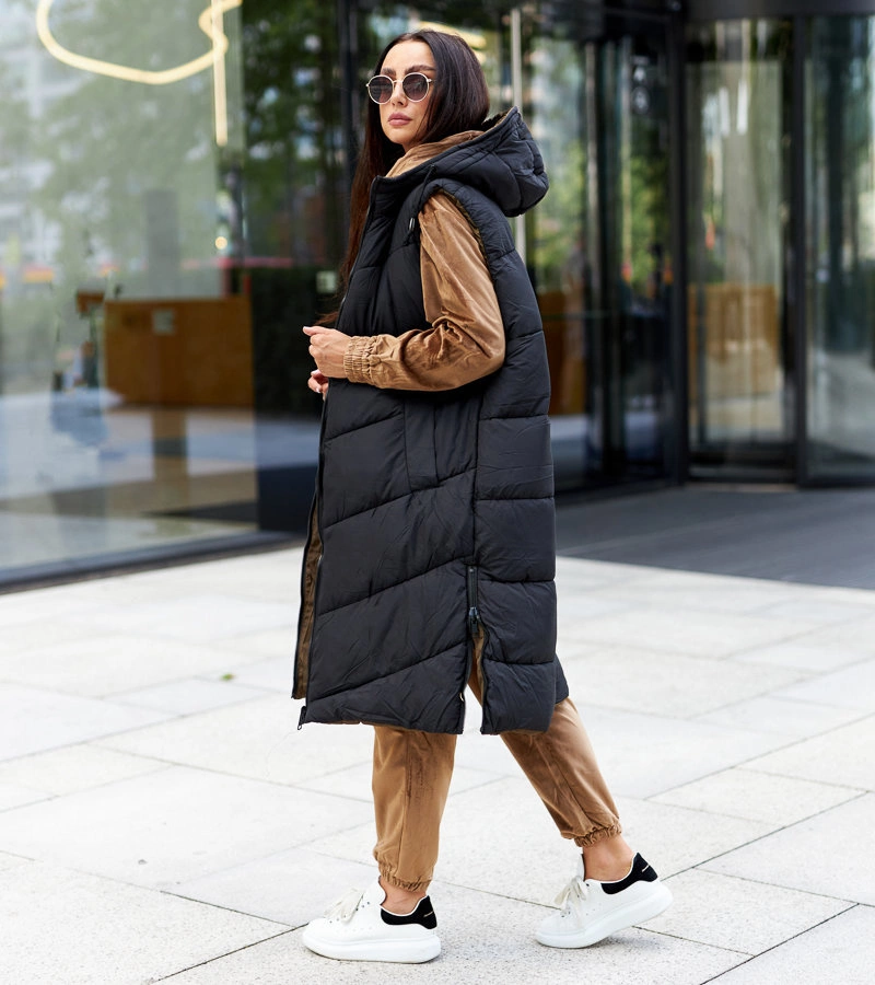 Černohnědá oboustranná vesta Simona