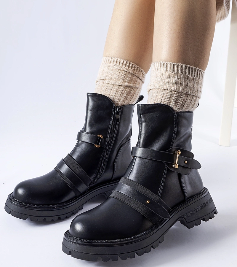 Černé zateplené botky Laderoute