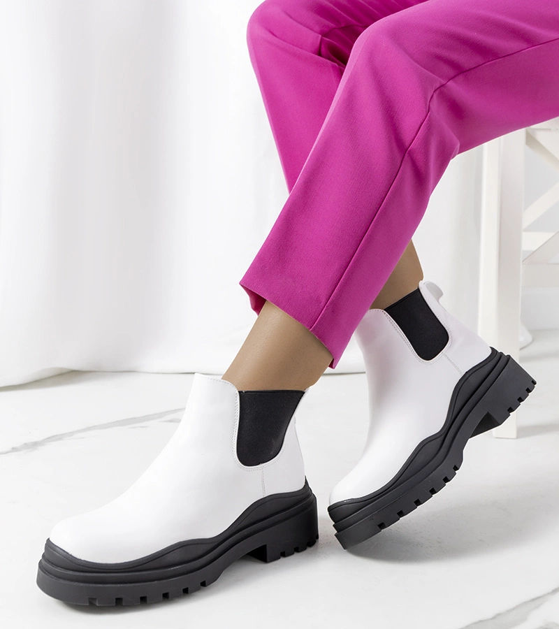 Bílý boty na vysoké podrážce Wekey