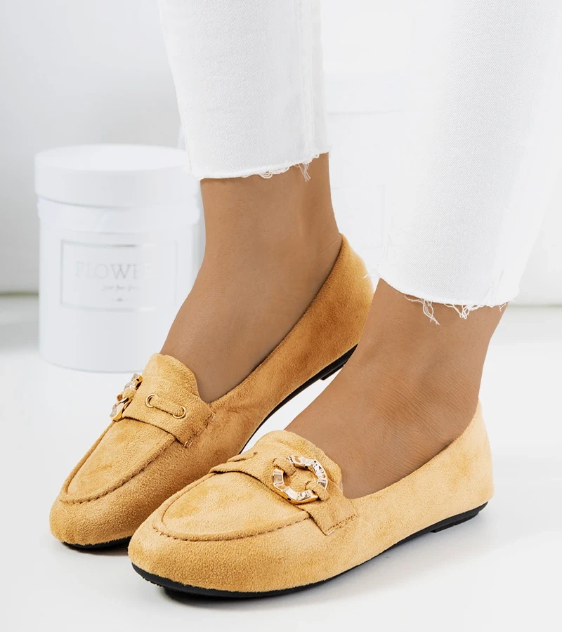 Dámské béžové mokasíny Leila