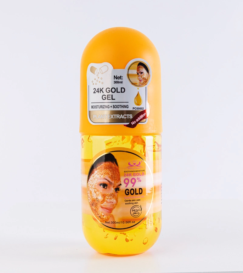 Hydratační gel na obličej Pretty Cowry s extraktem z 24karátového zlata 300 ml