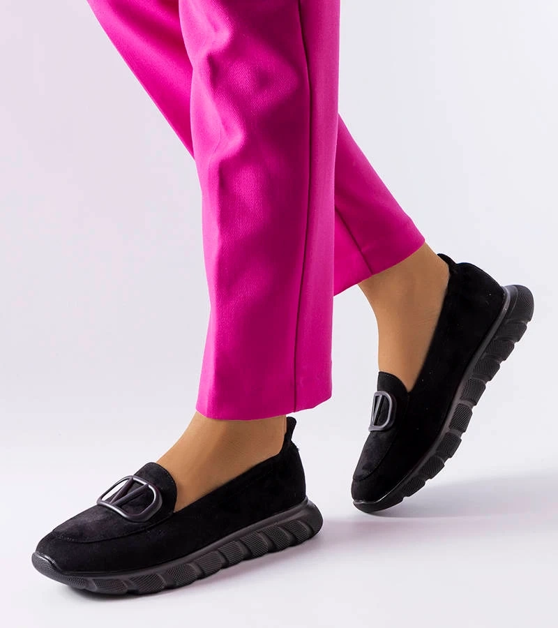 Černé slip-on tenisky Vinceza