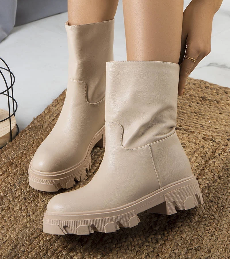 Béžová boty zateplená Nasidi